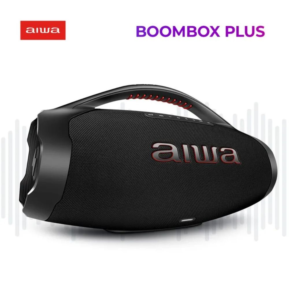 Caixa de Som Boombox Aiwa AWS-BBS-01-B Bluetooth IP66 TWS Caixa de Som Boombox Aiwa AWS-BBS-01-B Bluetooth IP66 TWS